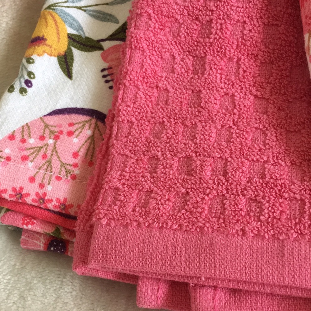 Mia Charro Cuppa Tea Spring Kitchen Towels Trio NWT. %100 Cotton Oeko Tex 28x18” - Picture 5 of 16